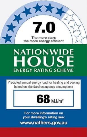 minimum home energy rating in Australia