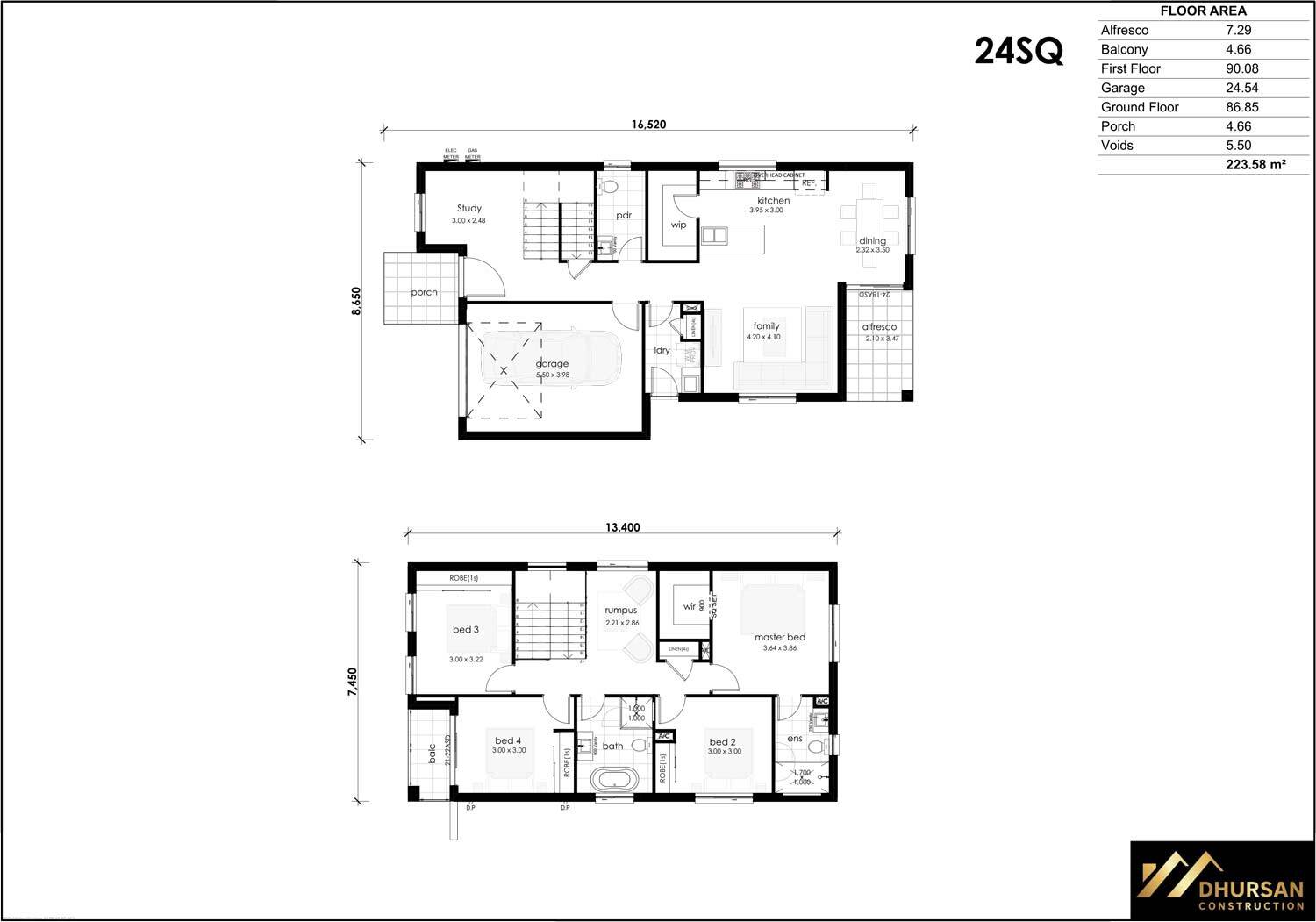 House and Land Package Floorplan Lot 40 Mensa Street, Austral