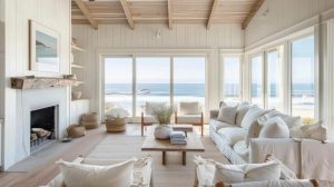 a quaint beach house in the hamptons style