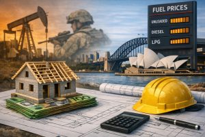 war and oil price effects on housing in Sidney