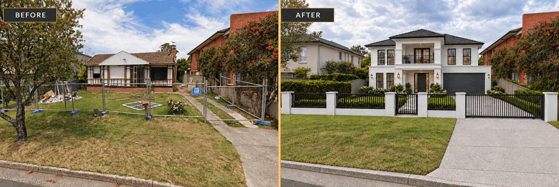 specific regulations or stamp duty costs for knockdown rebuilds